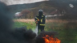 Пожарные потушили возгорание площадью 500 кв. м на горе Бештау в Пятигорске 